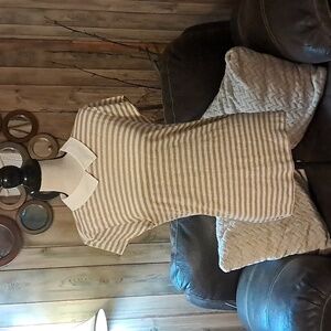 Ann Taylor Short Sleeve Linen Top Blouse